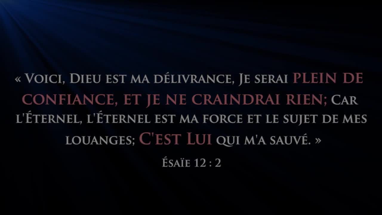 Fasse aux temps de détresse Ne craignez rien ni personne avoir la foi en Jésus christ