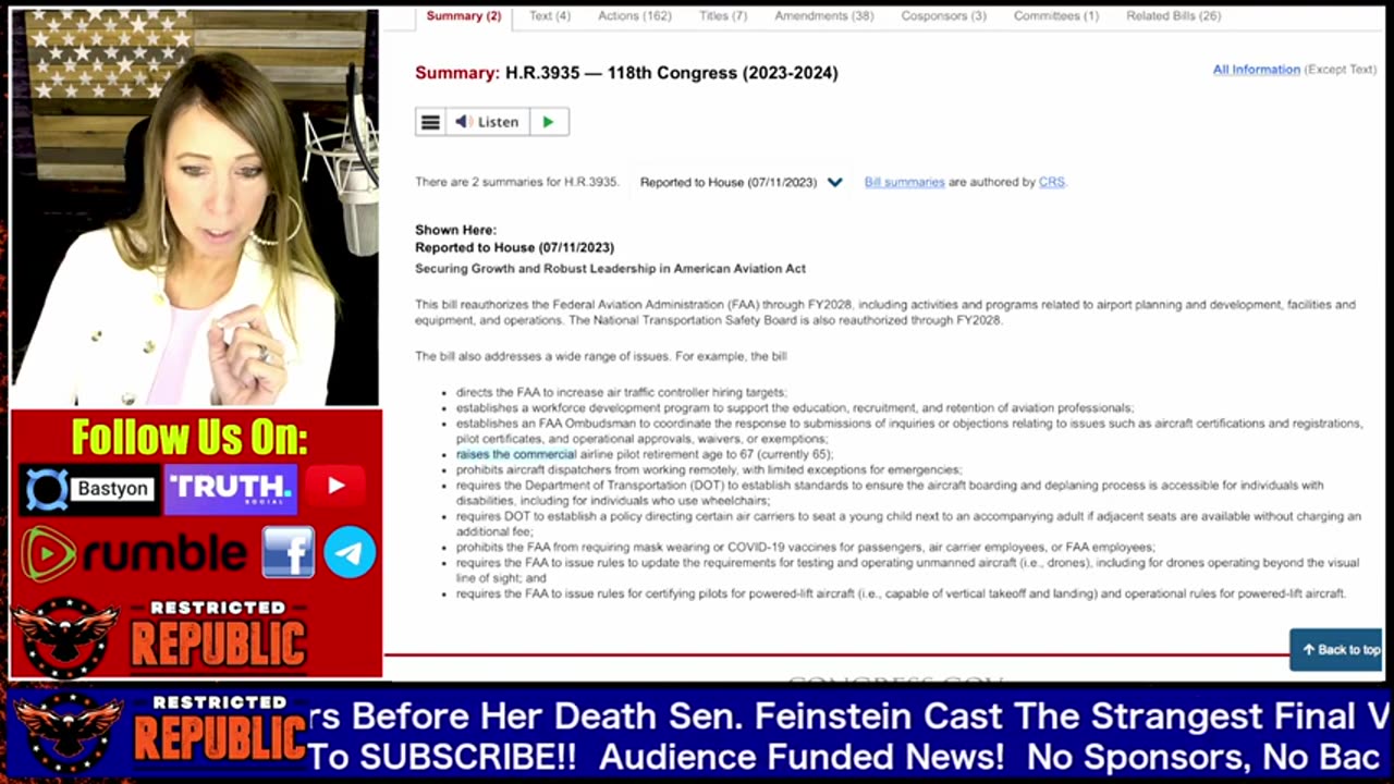 Coincidence? Hours Before Her Death Sen. Feinstein Cast The Strangest Final Vote Of Her Life!