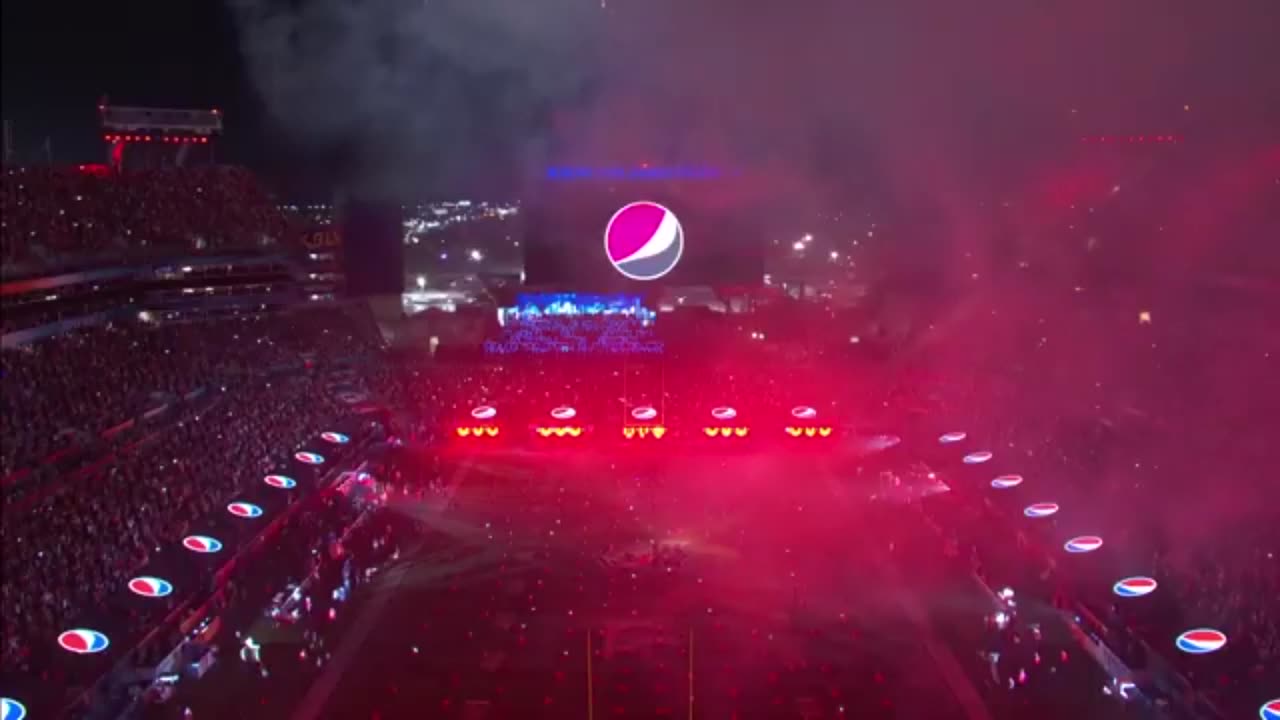 UNITED STATES LEADER Ronald 2021 SUPER BOWL HALF TIME SHOW LOCKSTEP VAX DEATH SYMBOLISM