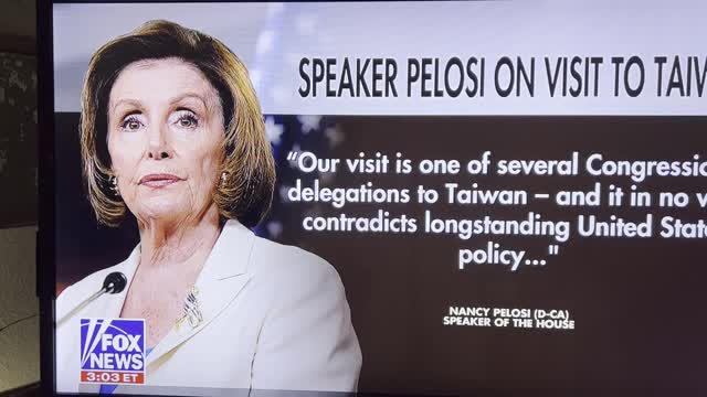 Pelosi Went To Taiwan to get the News off her #Insider_Trading Kerfuffle