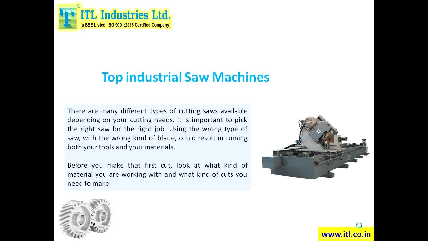 Top industrial Saw Machines and Their Uses – ITL Industries