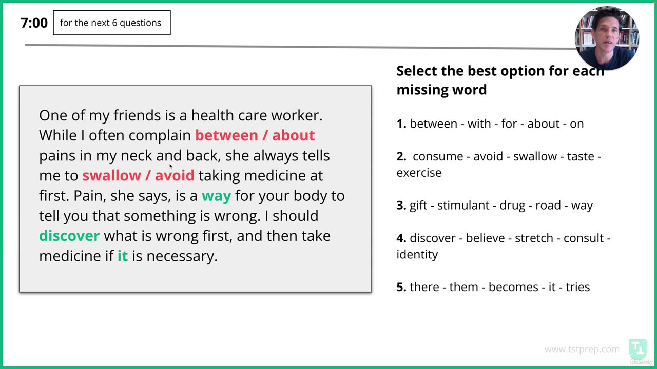 41 Interactive Reading, Complete the Sentence (vocabulary)