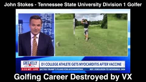 golf Career destroyed by VAXX ***subscribe now www.swiftfire.org