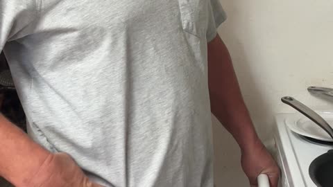 Man Fixes Missing Button With Carriage Bolt