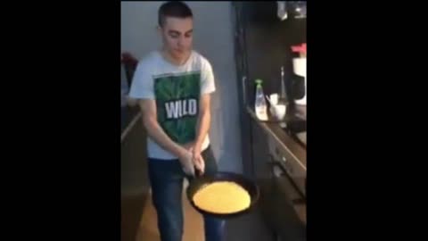 Gif video of turning the pancake