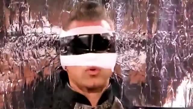 Amazing sword man stunt on AGT