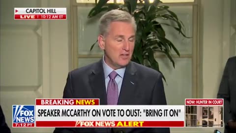 Kevin McCarthy Discusses The Vote To Oust Him