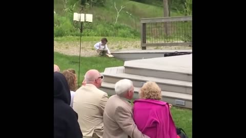 Kids add funny moment in wedding!