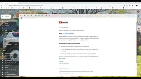 You tube removed my video