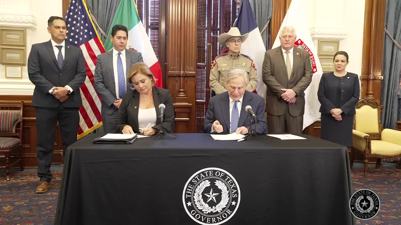 Greg Abbott Signs Border Security Agreement With 2nd Mexican Governor