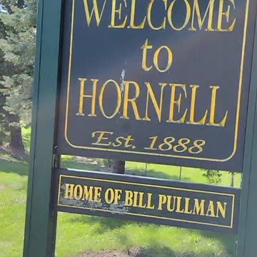 Independence Day Actor Bill Pullman birthplace, Hornell NY. WalkinAndTalkinAcrossAmerica