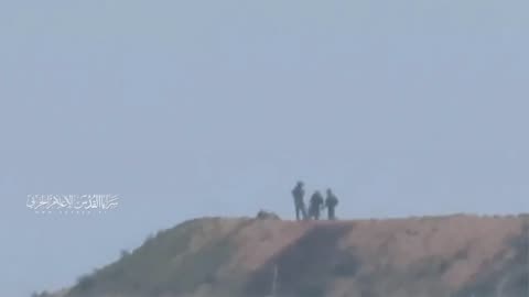 Palestinian resistance fighters targeting Israeli positions in northern Gaza Strip