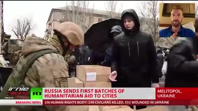 Russia sends 100 tons of food into Ukraine.