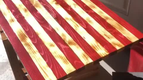 Betsy Ross Wooden Flag