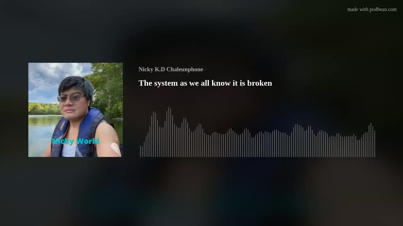 The system as we all know it is broken