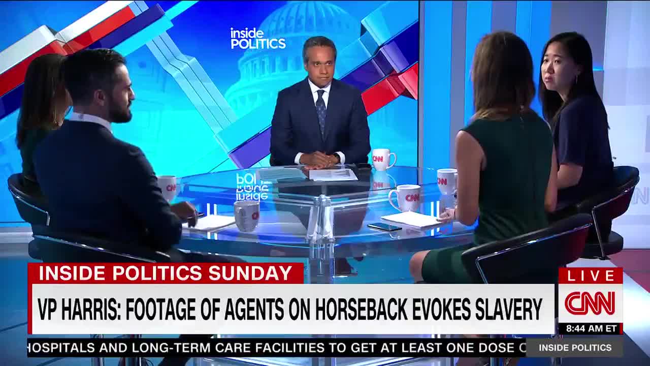 CNN VP Harris was "supposed to be out front" of the border crisis