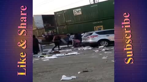 Thousands of cargo containers are being raided in the United States in Chicago from Blacks