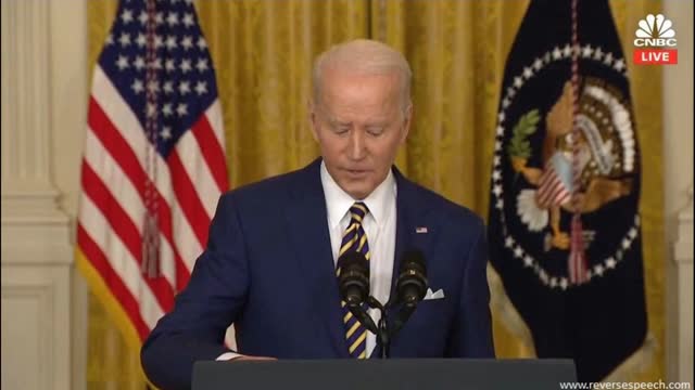 Reverse Speech of Joe Biden Press Conference - January 19, 2022