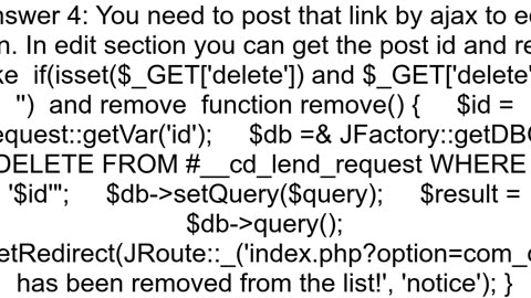 How to run an sql query from a link with javascript onclick