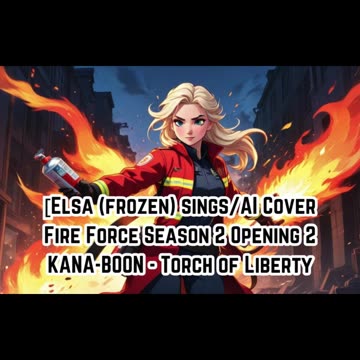 [Elsa (Frozen) sings/AI Cover] Fire Force Season 2 Opening 2 KANA-BOON - Torch of Liberty