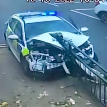 Police car crash