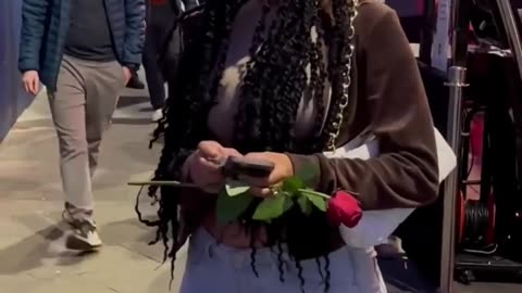 a rose from a stranger