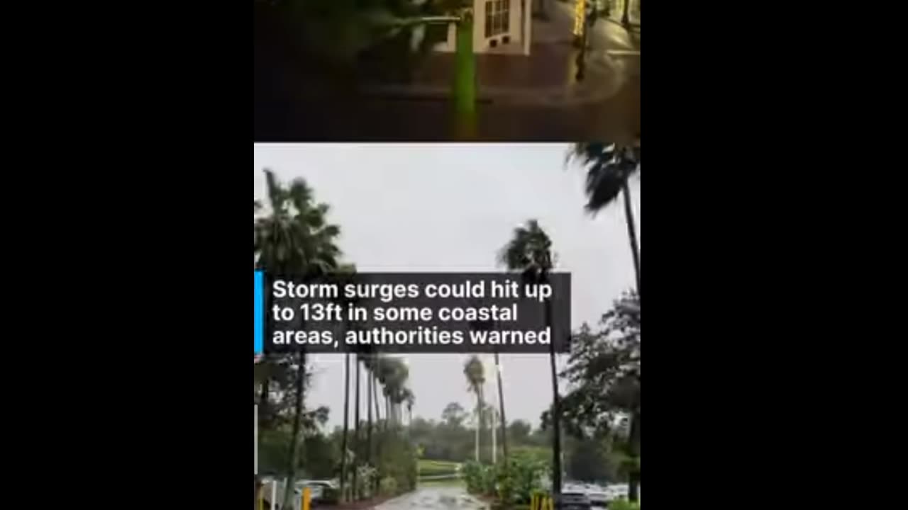 Hurricane in Florida USA