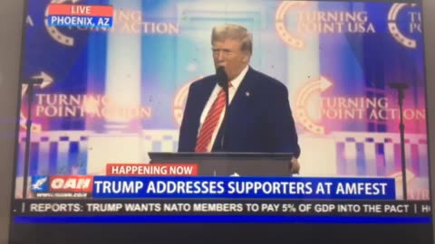 🦅 OAN live president DJT concludes Amfest rally speech make America great again