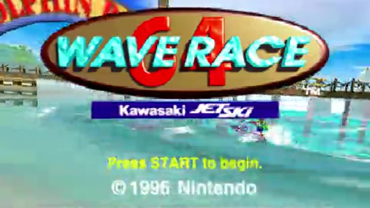 *Bill Plays! WAVE RACE 64 DEMO WHEN I RECORDED ON MY Project64 EMULATOR