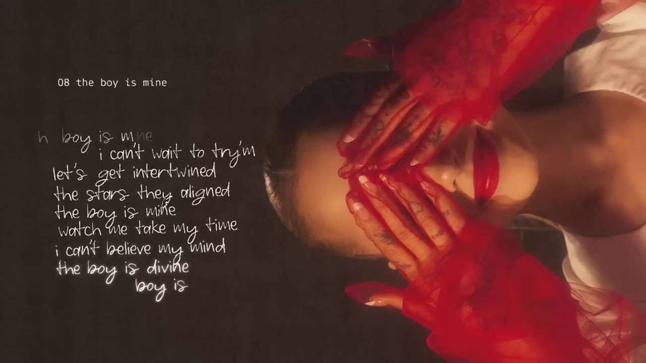 Ariana Grande - the boy is mine (lyric visualizer)