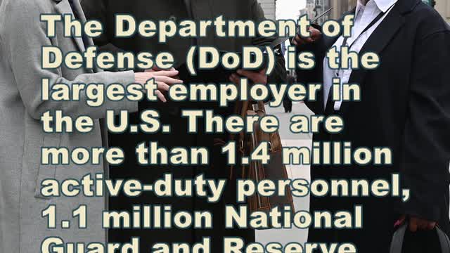 The Department of Defense (DoD) Is The Largest Employer In The US