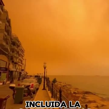 Tormentas de arena han teñido de naranja partes de Grecia.