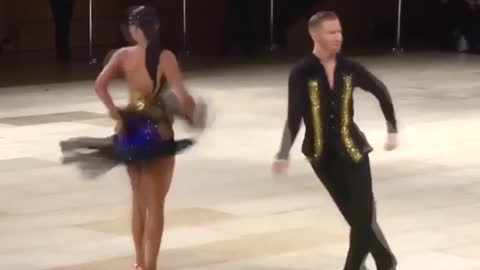 Sexy dance salsa wonderful couple