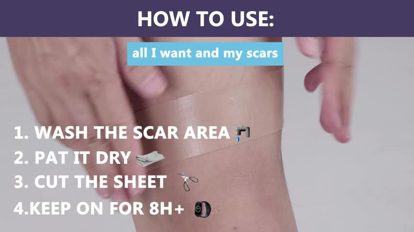 Silicone Scar Sheets 8 Pack.