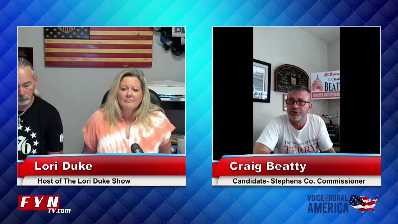 Craig Beatty-Candidate for Stephens County Commissioner joins the Lori Duke Show!