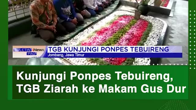 Kunjungi Ponpes Tebuireng, TGB Ziarah ke Makam Gus Dur