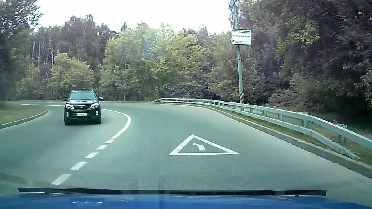 Impatient Driver Gets Instant Karma