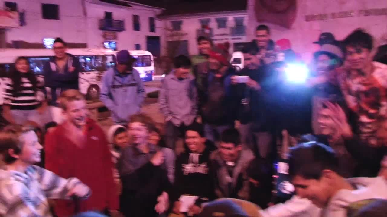 Rap Battle Kids vs. Locals in Peru