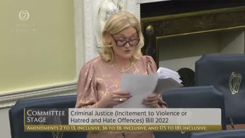 IRELAND: It took Senator Sharon Keogan almost 25 minutes to read out all the different GENDERS at the Hate Speech Bill.