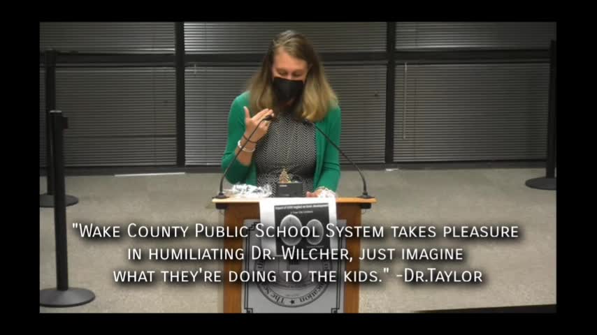 Wake County School Board Member Interrupts Public Comment