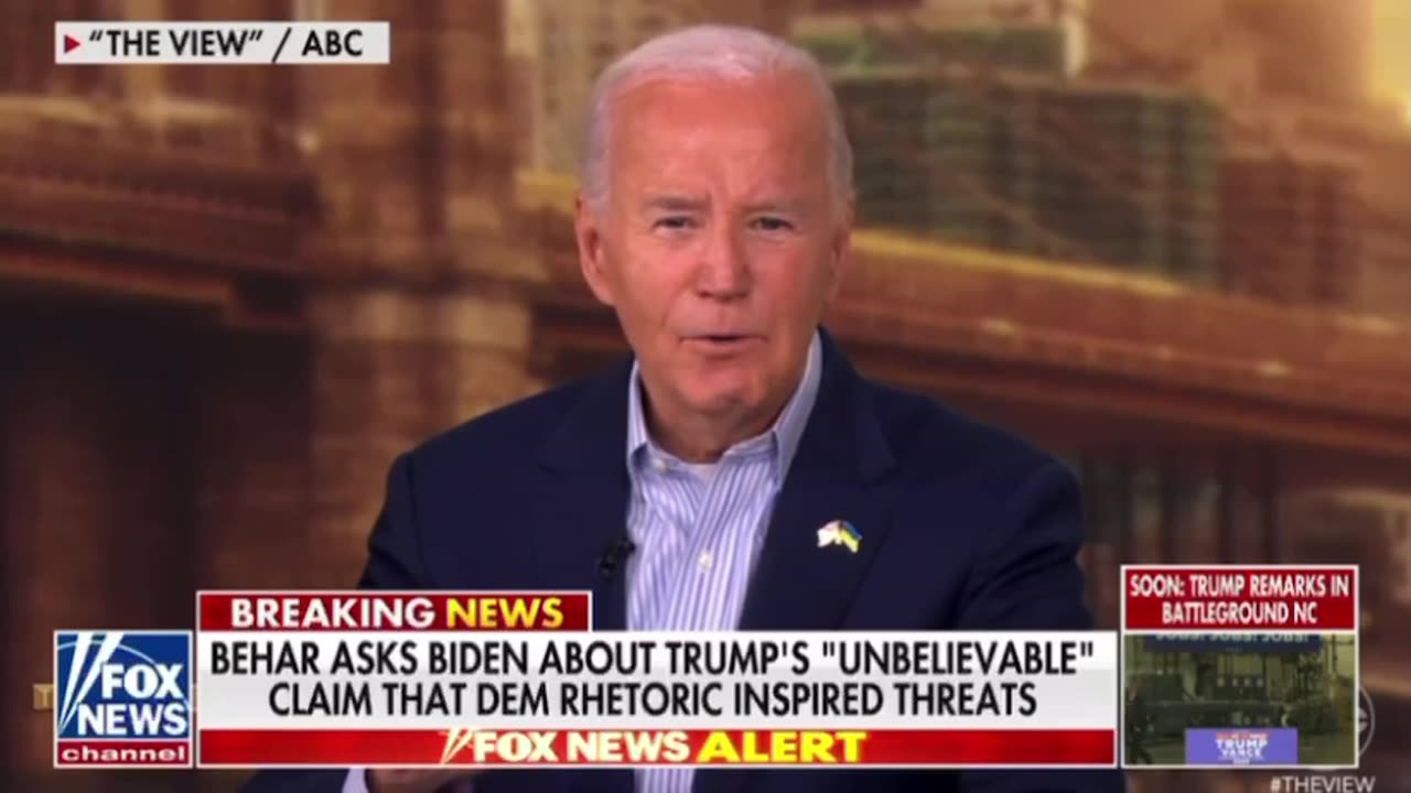 Biden on Trump: "He really does not believe in Democracy."