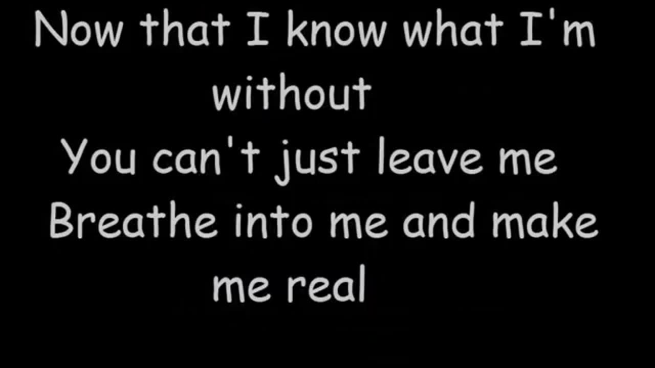 Evanescence Bring Me To Life lyrics