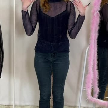 TRY ON transparent shirts