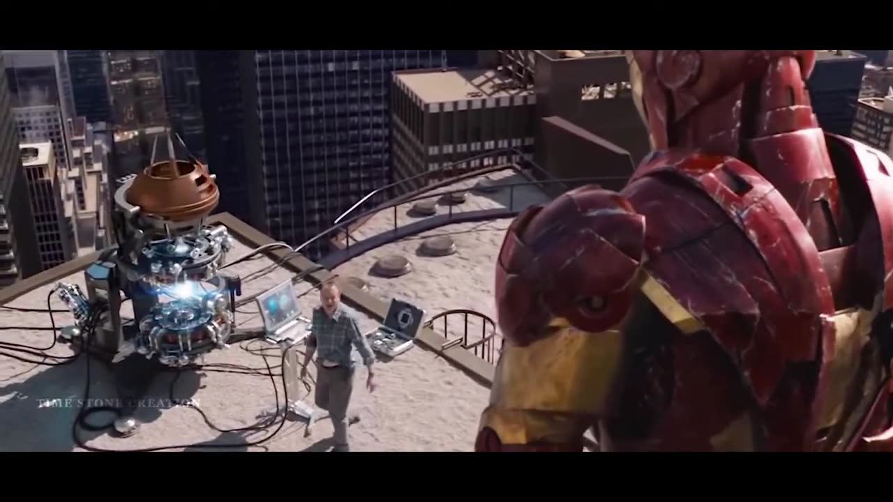 Loki Vs All Avengers - Stark Tower fight scene - Avengers (2012) Clips Ironman suit up & Hulk Smas