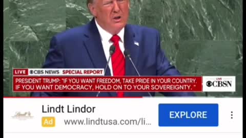 Trumps Tells UN - The Future does not Belong 2 Globalist