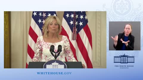 Jill Biden Reminds Joe to Say