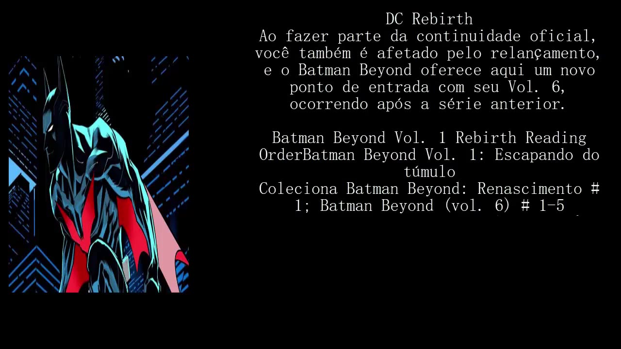 BATMAN DO FUTURO - GUIA DE LEITURA