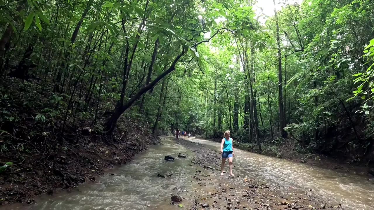 Hiking on a mountain in Jaco Costa Rica...