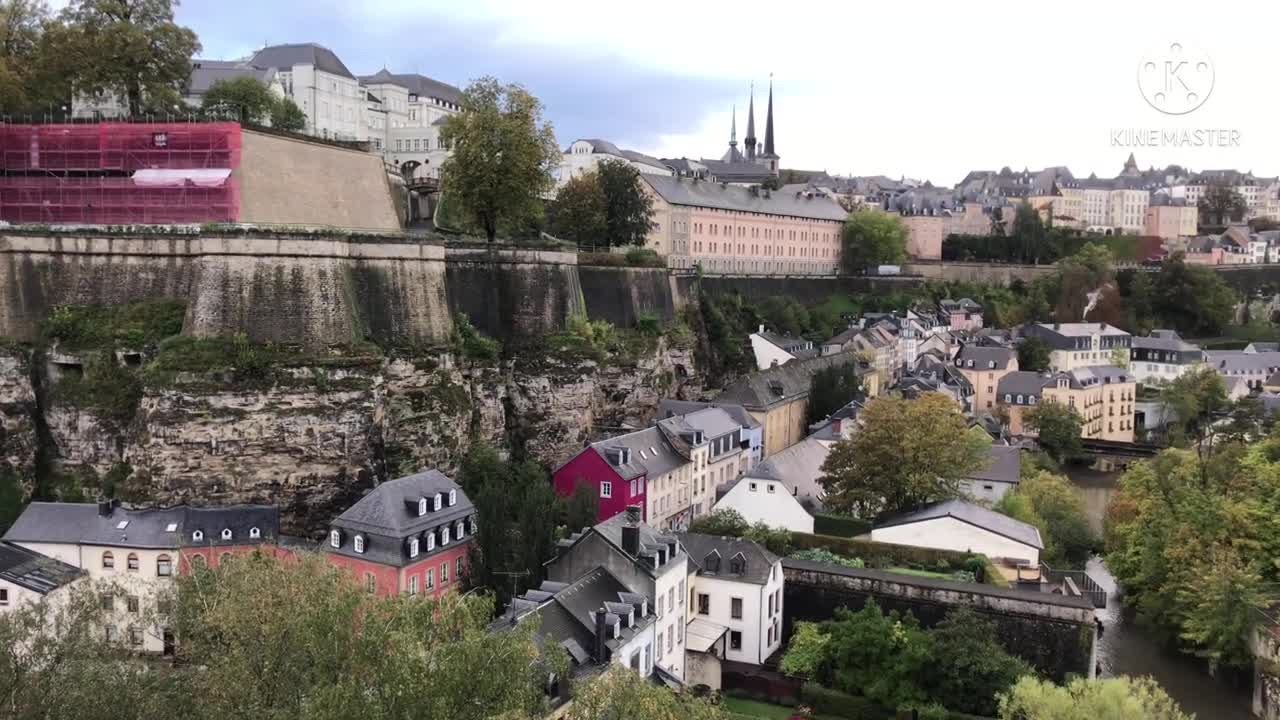 Luxembourg Walking City tour 4K shot on iphone 7plus