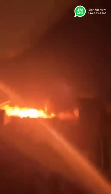 A misfired rocket launch by Hamas